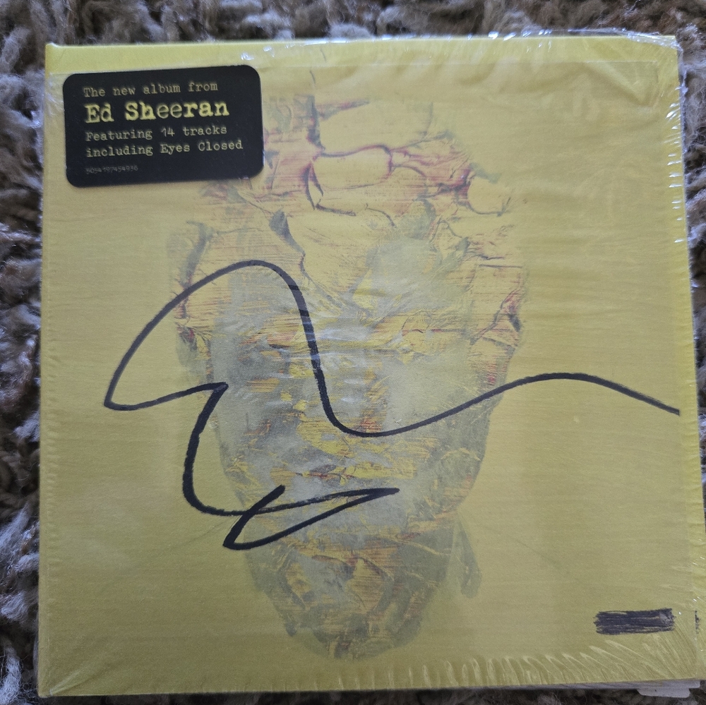 Subtract signed cd insert ed sheeran